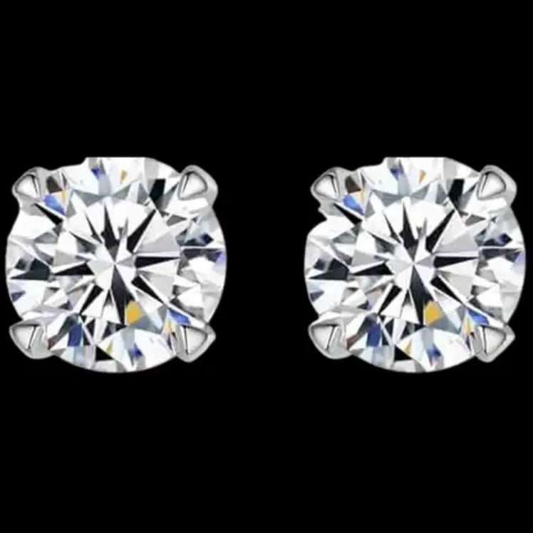 Stud Earring (Moissanite+S925)
